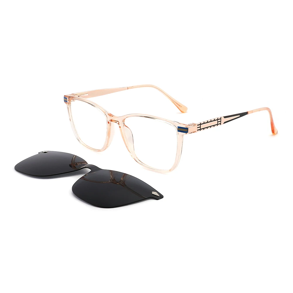 2022 new fashionable cat eye sunglasses men women tr90 frames with metal legs polarized magnetic clip on glasses sun glasses