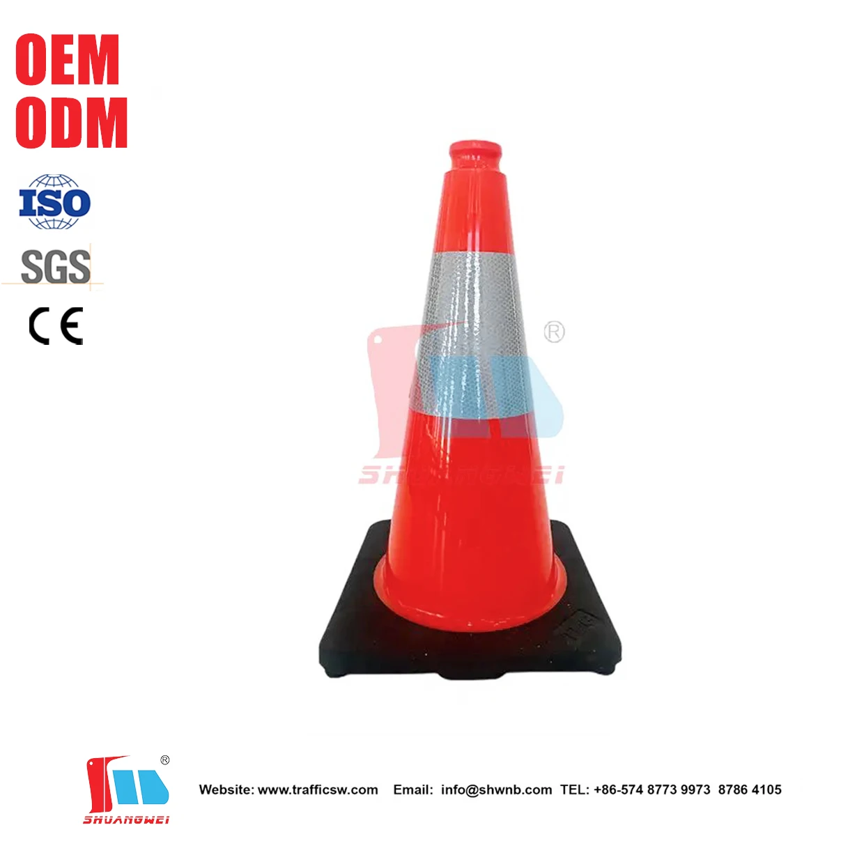 PVC Orange Traffic Cones Reflective Flexible Mini Plastic Safety Black Base Fluorescent Collision Traffic Control Driveway Cone