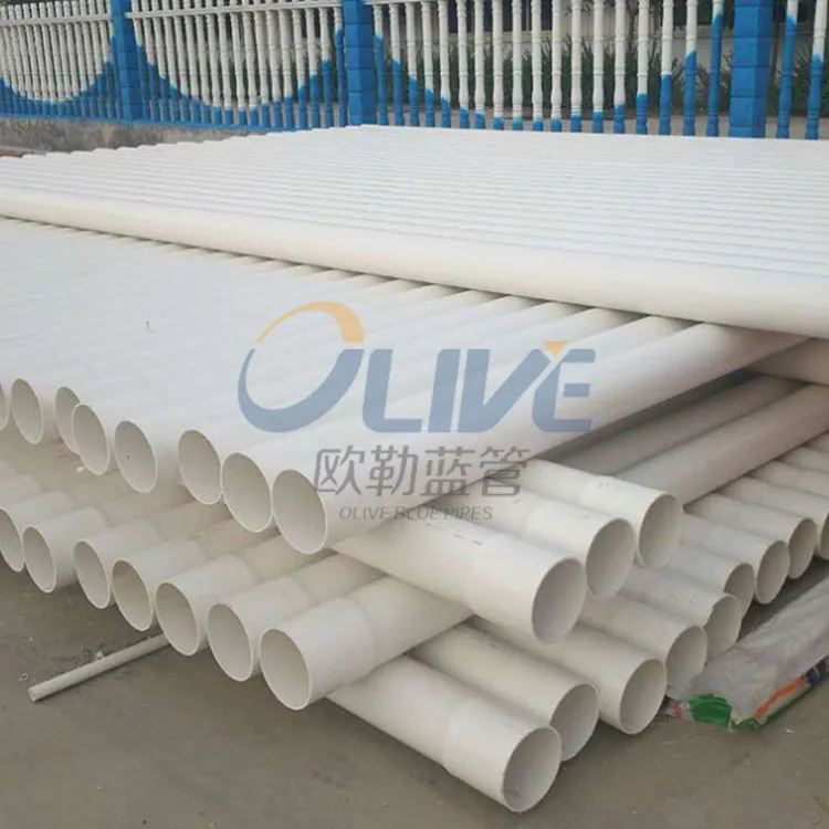 China Supply Clear Sch80 Pvc Pipe Pvc Conduit Pipe 110mm High Quality Upvc Flared Yubes