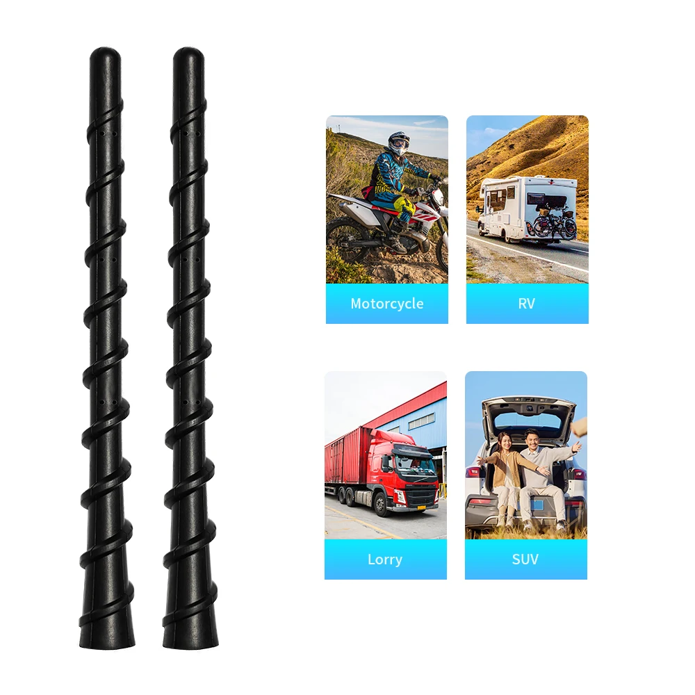 whip silver sticker spring dummy cellular vhf uhf film roof mount power ham radio power aerial fm car antenna