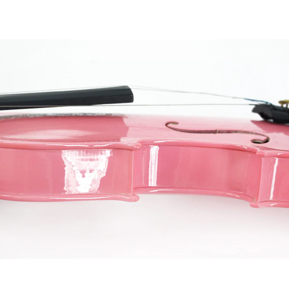 Tongling Pink Violin in stock Beginner Violin Solid Wood Violin