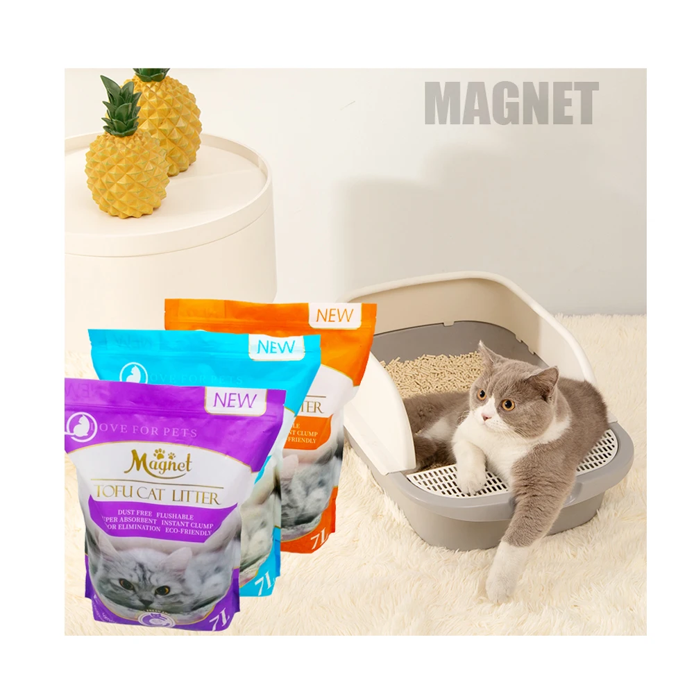 Food grade toilet flushable tofu cat litter supplier
