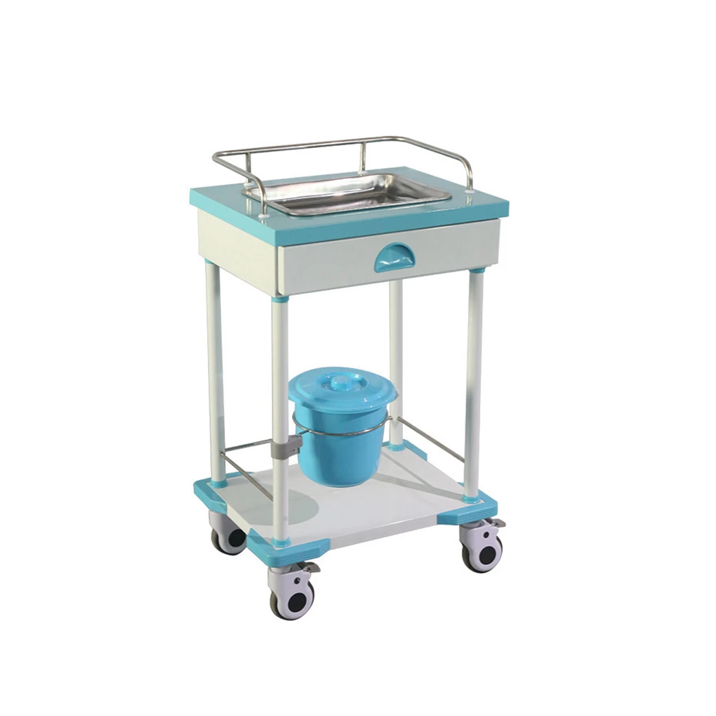 Modern Hospital ABS Plastic Emergency Medicine Medical Cart Crash Anesthesia Trolley For Clinic Use Treatment