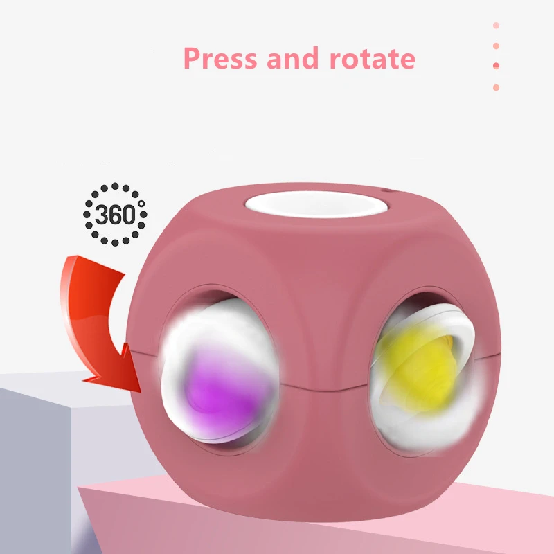 Finger Gyro Bubblemusic Stress Relief Fidget Toy New Decompression Magic Cube Toy Puzzle Decompression With Hanging Rope