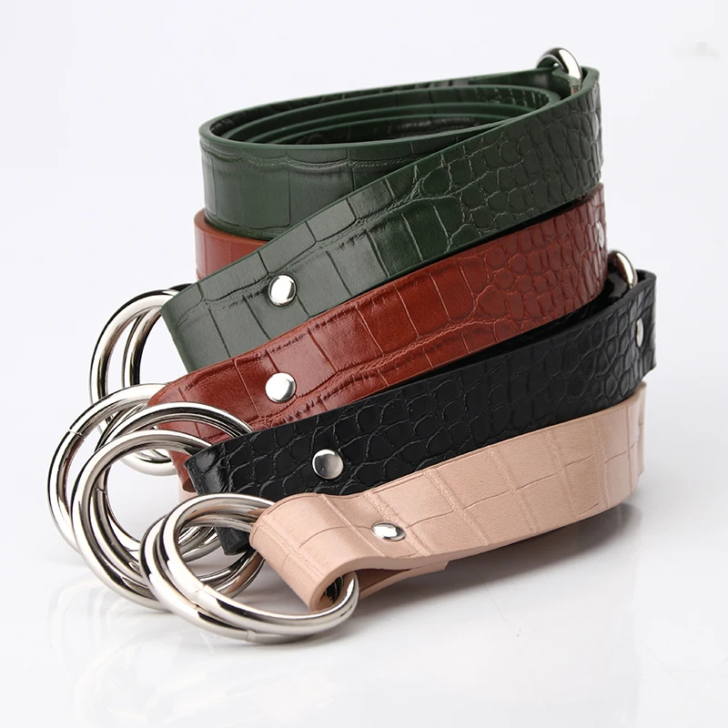 Универсальный женский ремень в европейском и американском стиле, декоративный ремень для свитера или пальто для студентов, комбинированный ремень с круглой пряжкой для отдыха