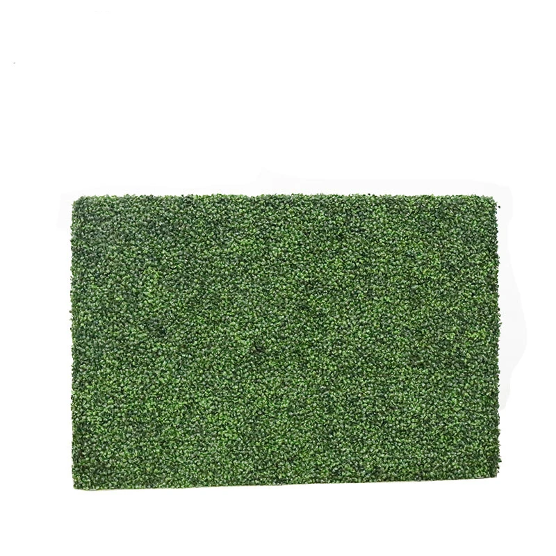 Plastic Indoor Green Boxwood Hedge Artificial Grass Panels Plant Wall For Sale