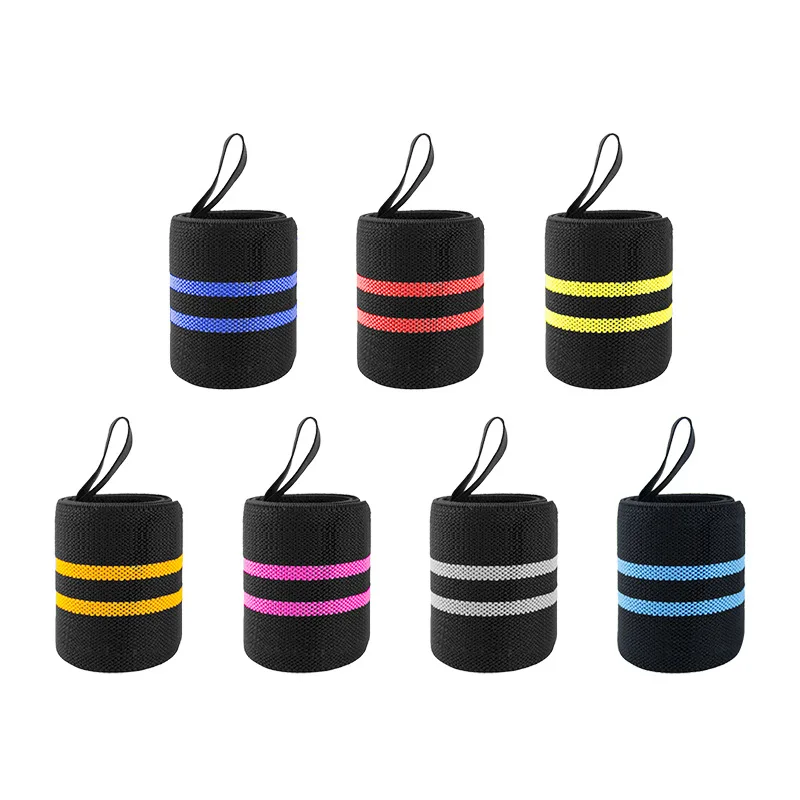 Wholesale colourful custom logo printed non slip Fashionable portable sports wrist wraps