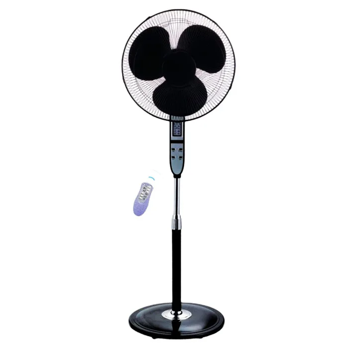 Round base 16 inch standing fan remote with 7.5 hour timer