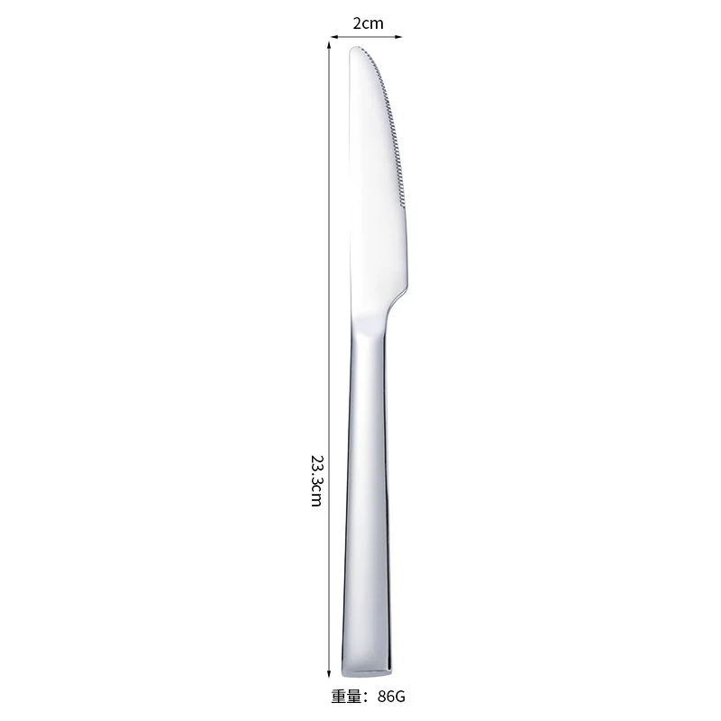 Factory Direct Custom OEM ODM Stainless Steel Cutlery Set Metal Spoon Fork And Knife Classic Flatware Silverware