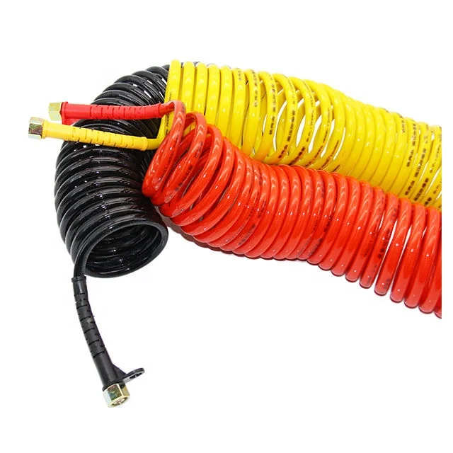 explosion-proof high pressure nylon truck trailer spiral air brake coiled hose spiral
