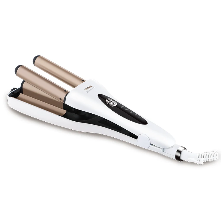 Wholesale Fashion and decent hair curler ceramic hair curler 3 barrel wave triple curling iron