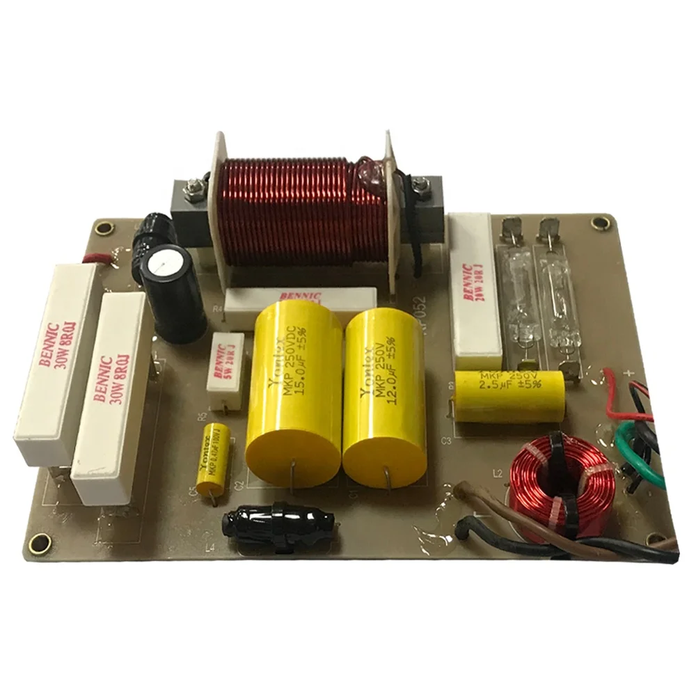 Лучшая цена 500 Вт один 12 дюймов 2 way pro аудио видео АС кроссовер KP-052