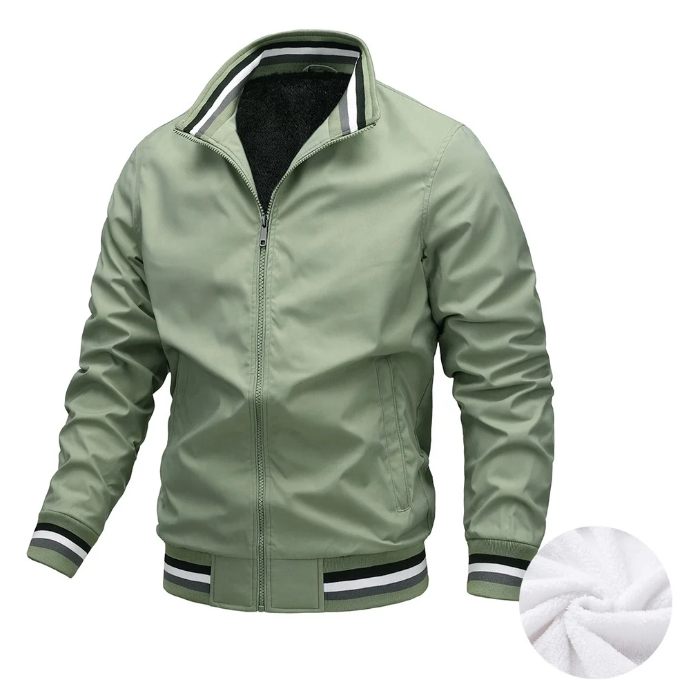 Wholesale Spring&Autumn Stand Collar, Jogging Tennis Golf Men Outdoor Casual Sports Jacket/