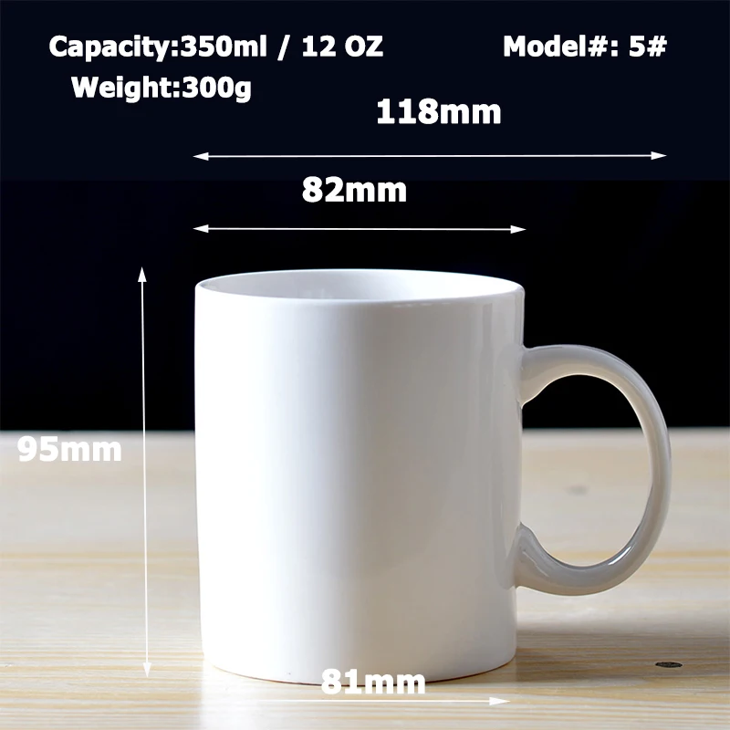 Modernqiu Custom Logo 350ml/12oz Eco-Friendly Ceramic Mug Sublimation Coffee Mug  Supplied