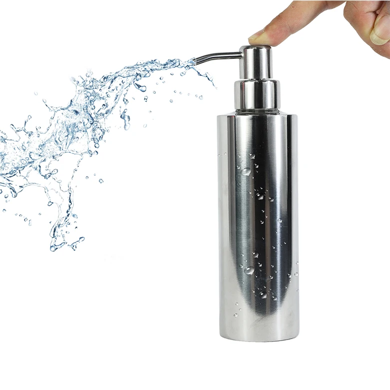 ECO Friendly Luxury Empty Bottiglia di shampoo Hand Sanitizer Bottle Stainless Steel Hotel Shampoo Bottle for Hotel