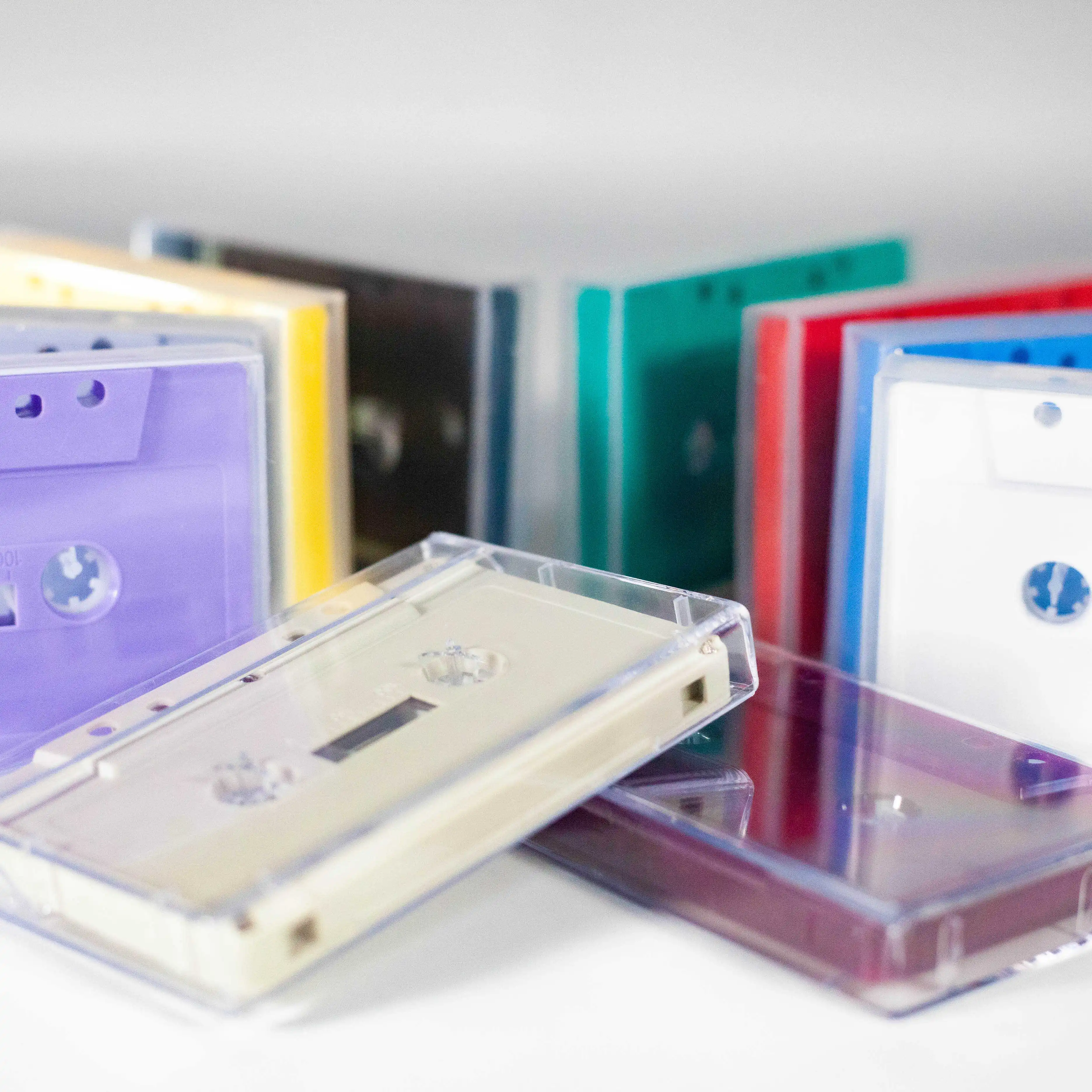 Factory Premium Quality Cassette Tapes Colored Cassette Duplication Audio Tape with High Quality