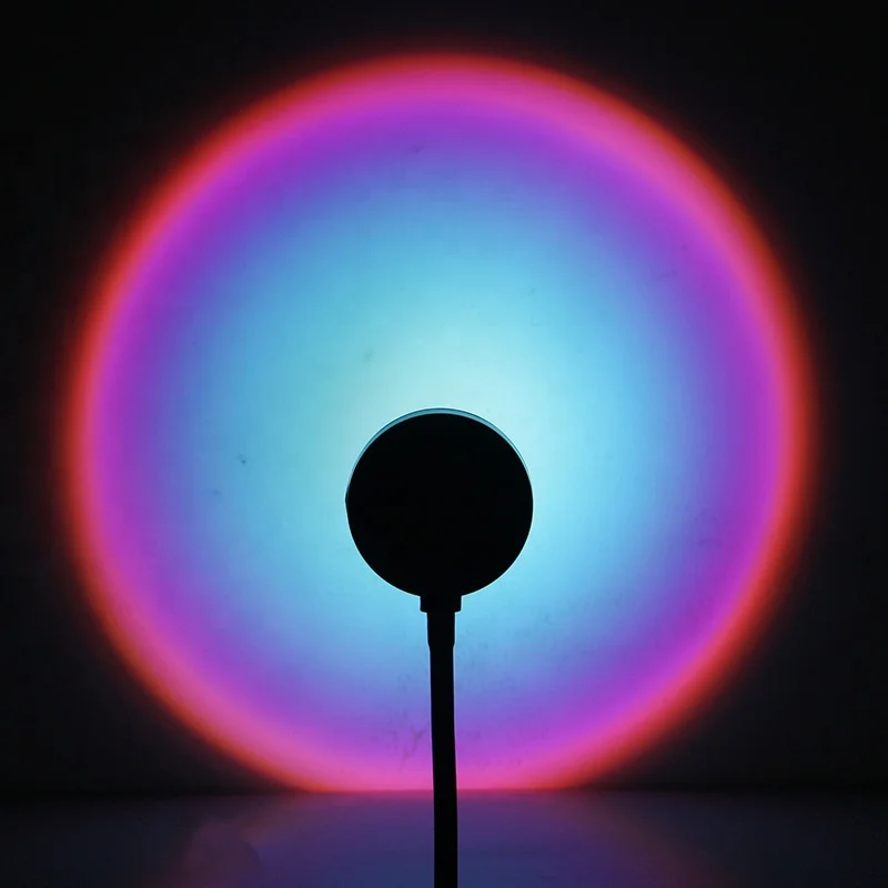 Modern Sunset Table Lamp Wall Background For the Bed Room LED RGB Sunset Floor Light Night Projector Lamp