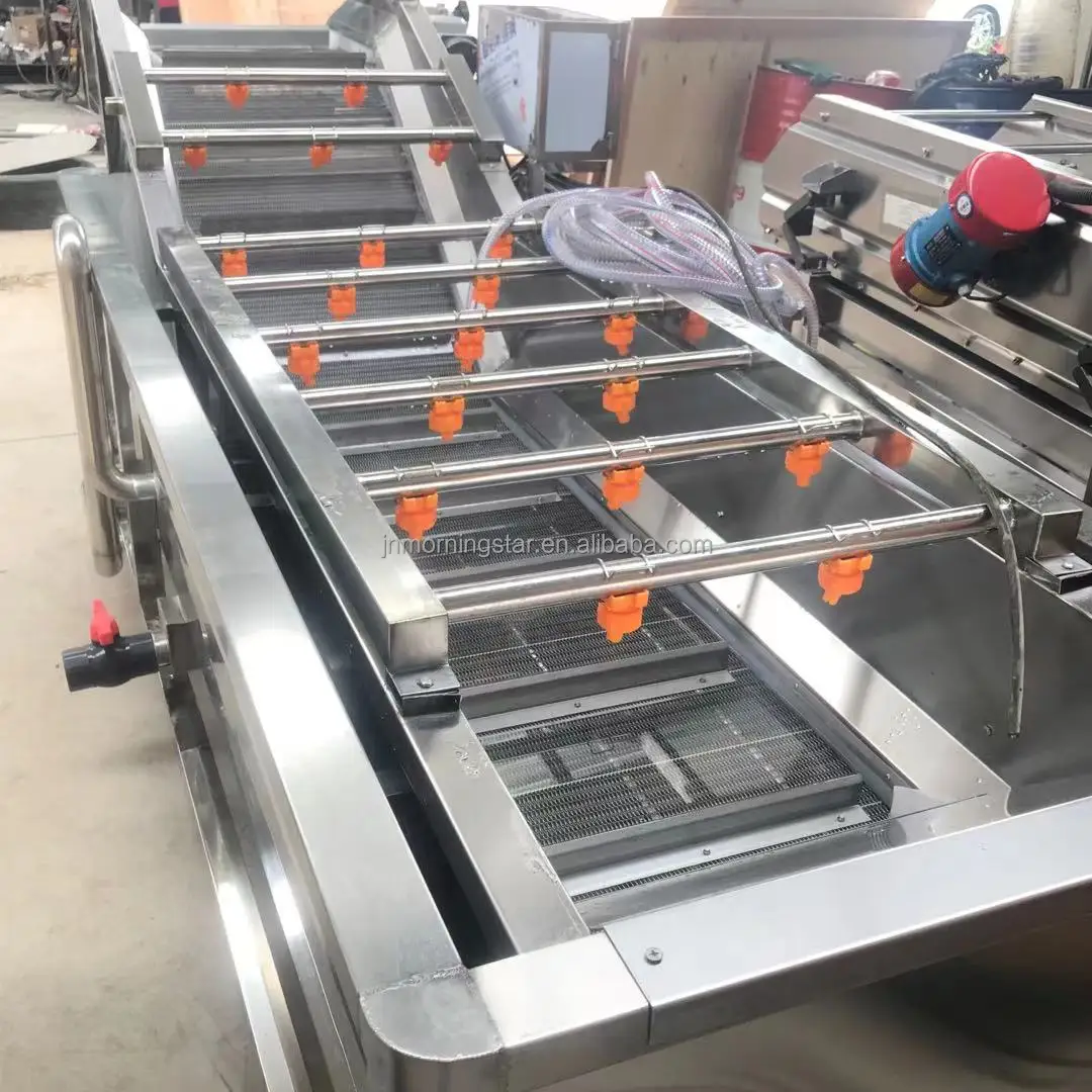 Automatic Olive Kiwi Fruit Vegetable Air Bubble Washer Spinach Peanut Garlic Cleaner Coconut spray bubble rinse Washing Machine