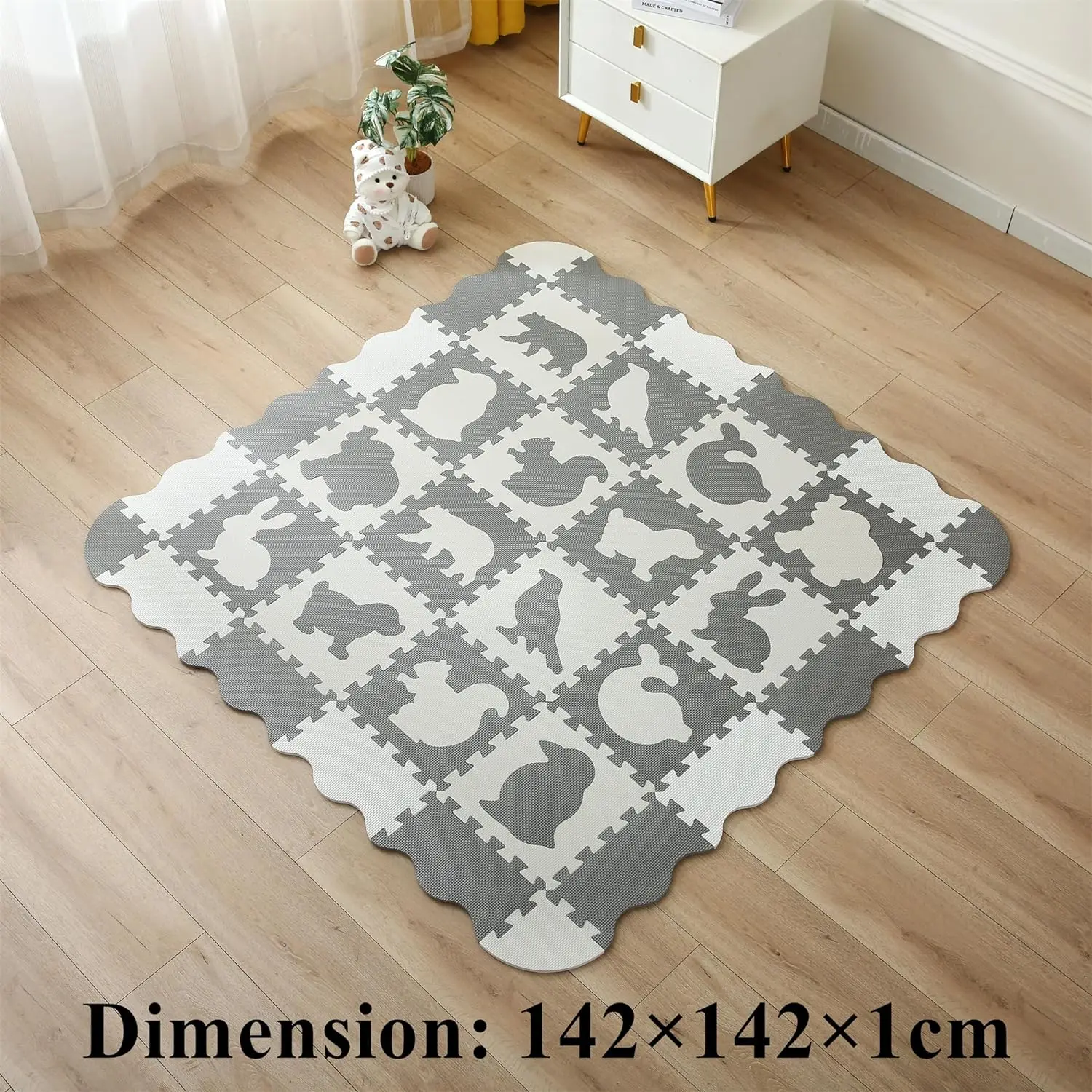 Коврики из пены EVA для животных с забором детские игровые коврики