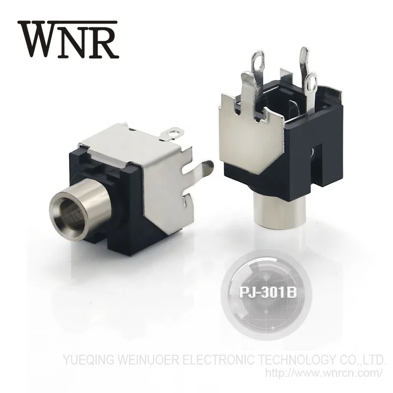 Wnre PJ-301B 3 5 мм 4-контактный разъем для наушников аудио jack