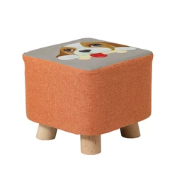Cloth Round Animal Living Bedroom Room taboret Kids Footrest Stool Shoe Bench ottoman