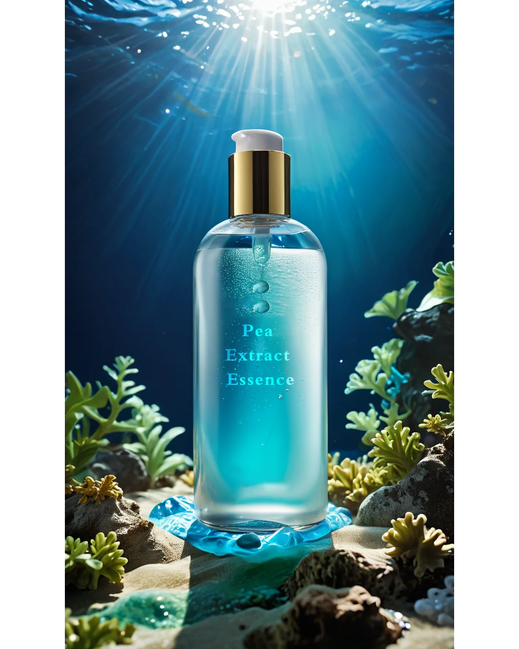 OEM/DOM Pea Extract Serum for Face Skin Care Effectively Balances Surface Oils Brightens Nourishes Skin