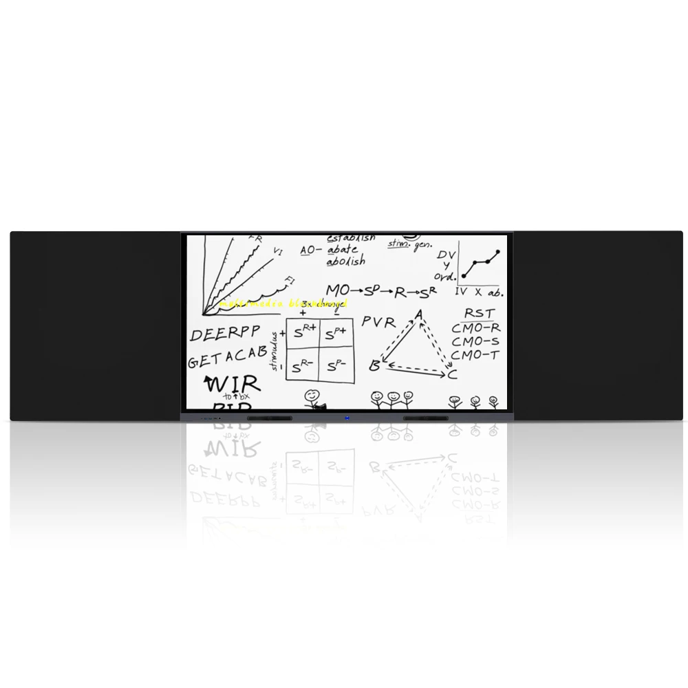Windows dual system Android smart teaching with document scanner multimedia lcd blackboards
