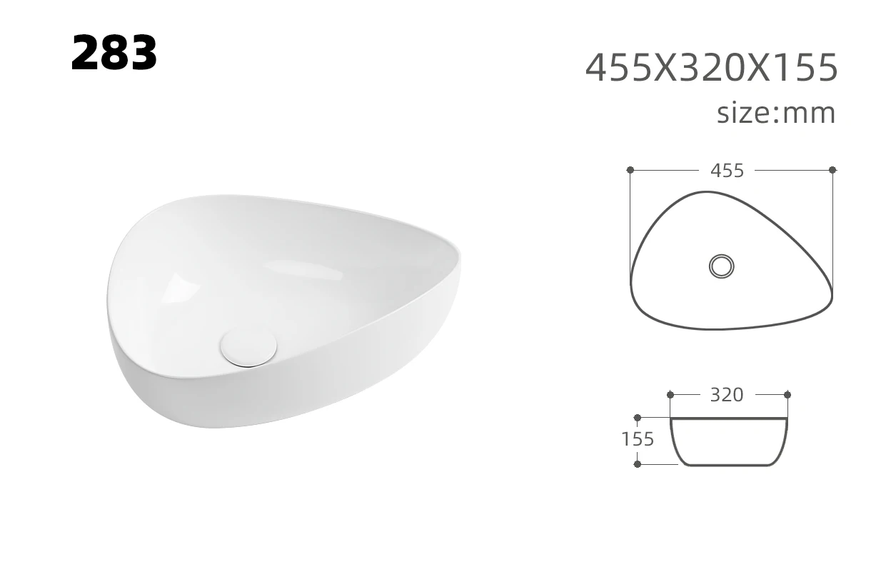 E3001 Small model wash basin wall mounted for bathroom