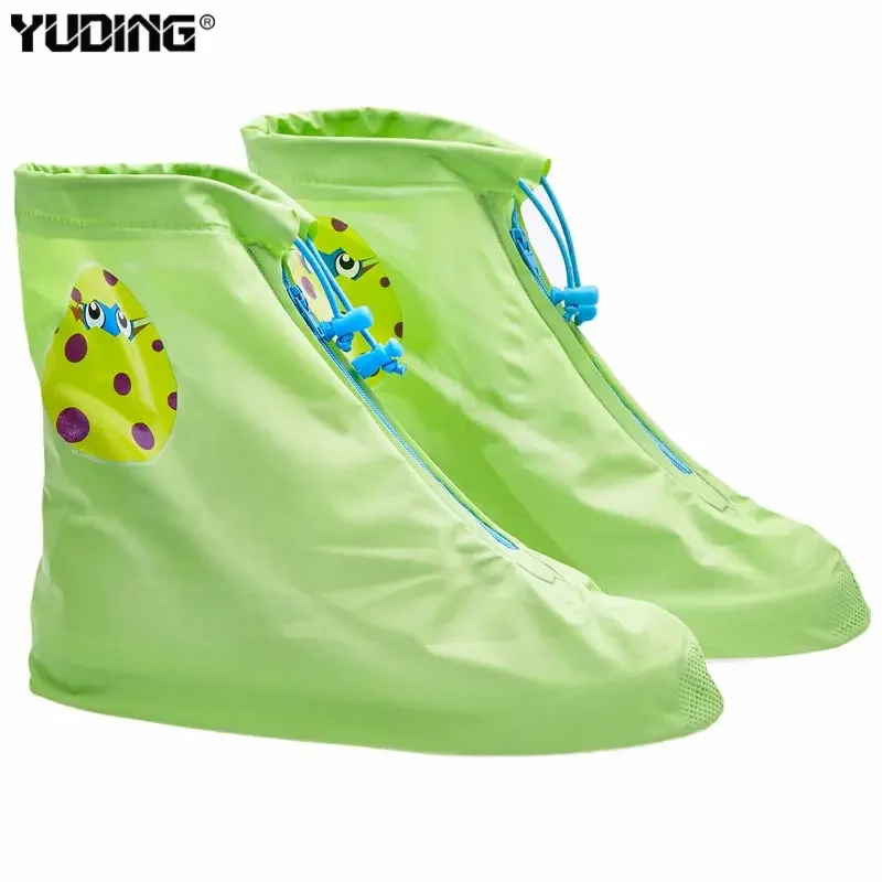 Wholesale Hot Sale Thickened Rain Boot Overshoes Cover Cartoon Reusable Waterproof PVC Cute Rain Boot for Kids
