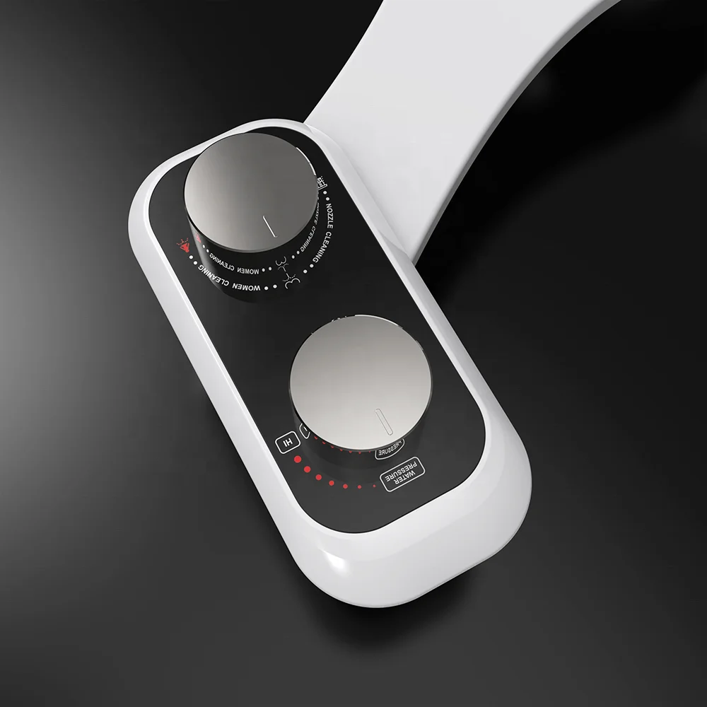 Non Electrical Bidet Dual Nozzle With Self Cleaning bidet Sprayer Feminine And Posterior Wash bidet