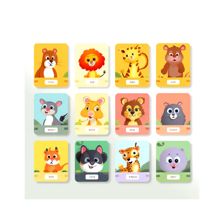 High Quality Childhood Education Flash Cards Learn Word Shape Color Number English Letter Cards With Box For Kids Children