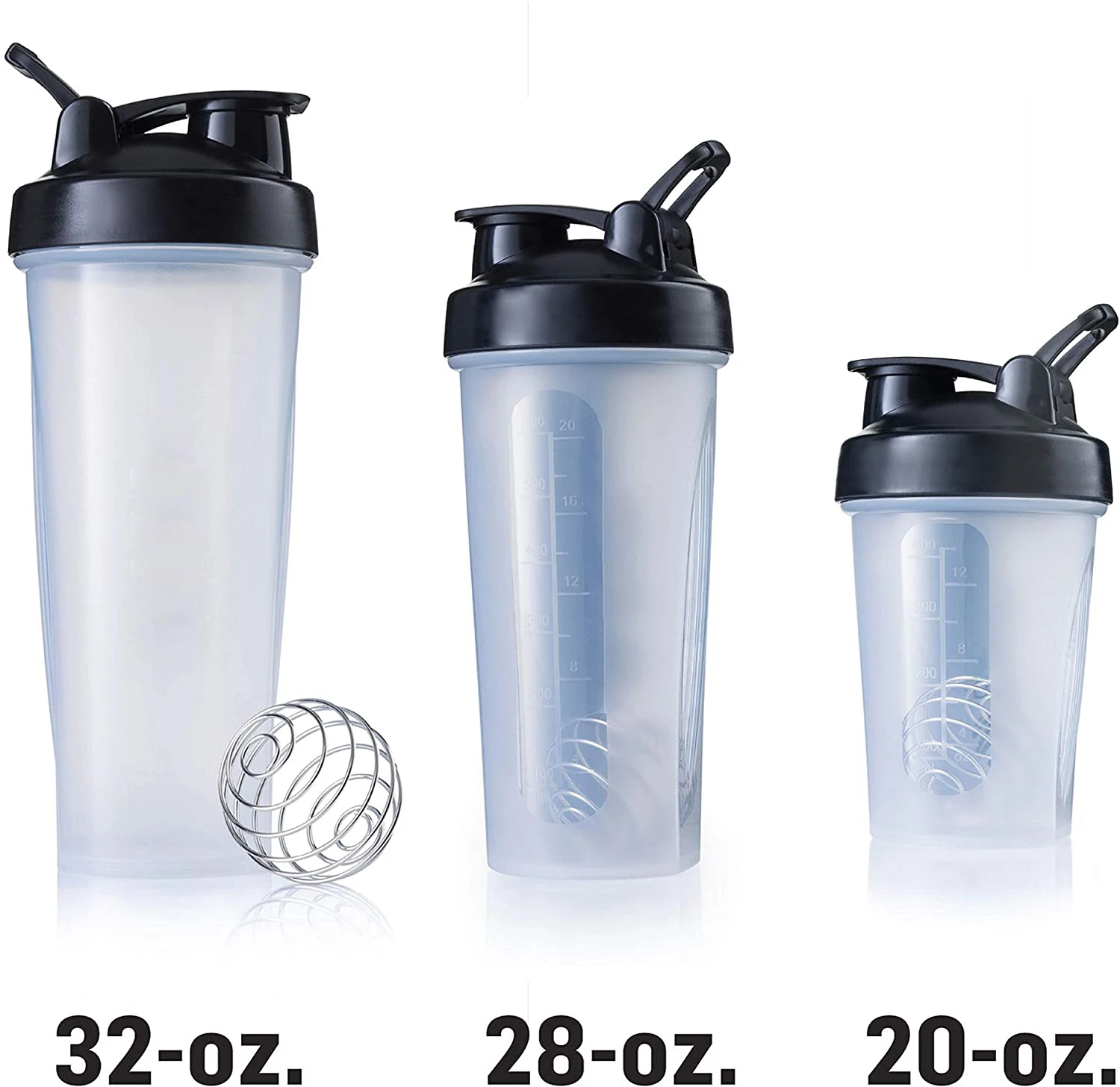 
Wholesale Custom Bpa Free Phthalate-Free Plastic Visible Fitness Sport Gym Protein Shaker Bottle 