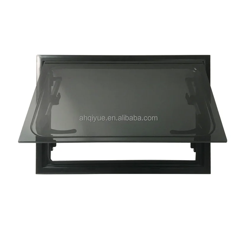 New Style Exterior Flat Screen Acrylic Glass RV Pop up Truck Trailer Push Window