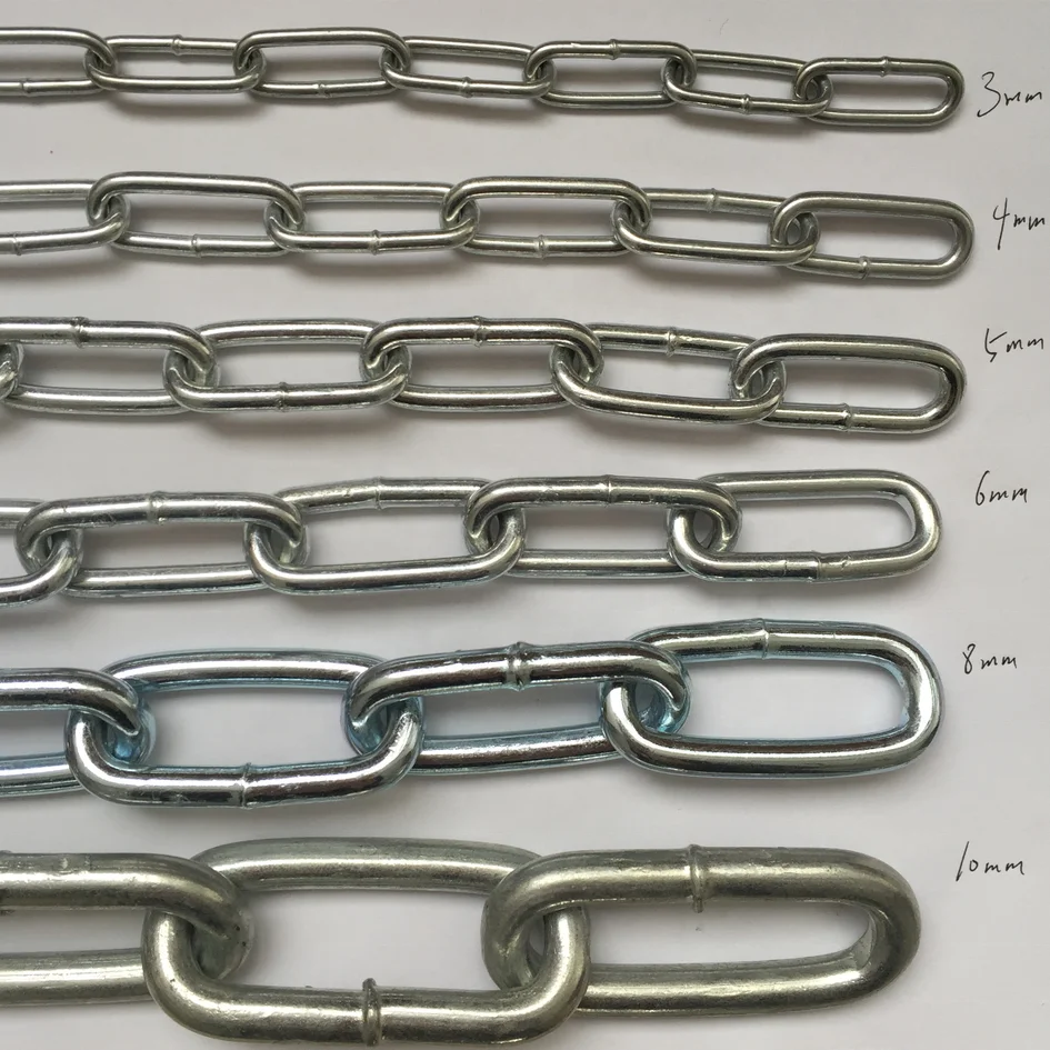 Mild Steel Chain Galvanized Medium Link Chain GI G30 Link Chain