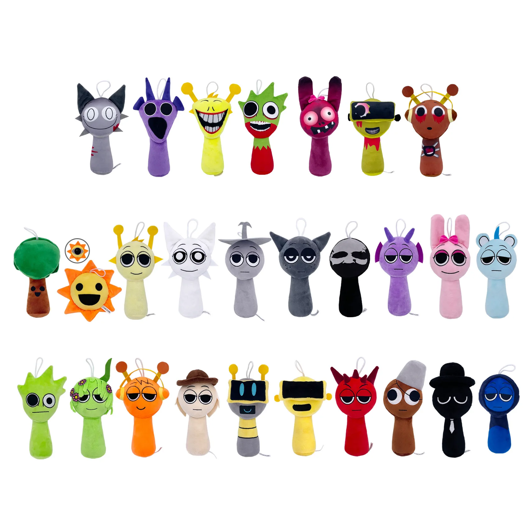 Новая кукла peluche sprunki аниме мультфильм de игрушка милая плюшевая