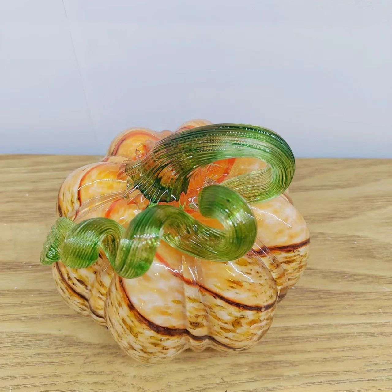 Halloween Gift Desktop Decor Lovely Figurine Colored Murano Glass Pumpkin Fast Shipping Wholesale Creative Europe Hand Made Pink