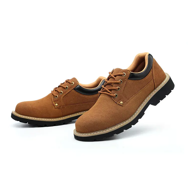 Wear-Resistant Leisure Light Comfortable Office Men Brown Safety Shoes