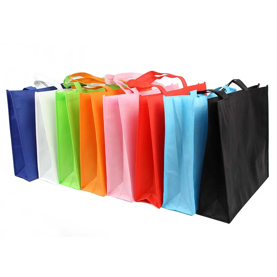 Promotion Reusable Pp Non-Woven Fabric Tote Bag All Over Print Laminated Custom Logo Eco Nonwoven Grocery Non Woven Shopping Bag