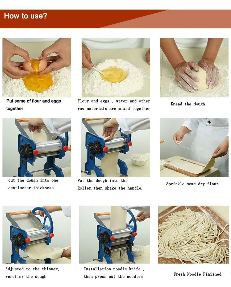 
table top manual dough sheeter machine stainless steel for home use 