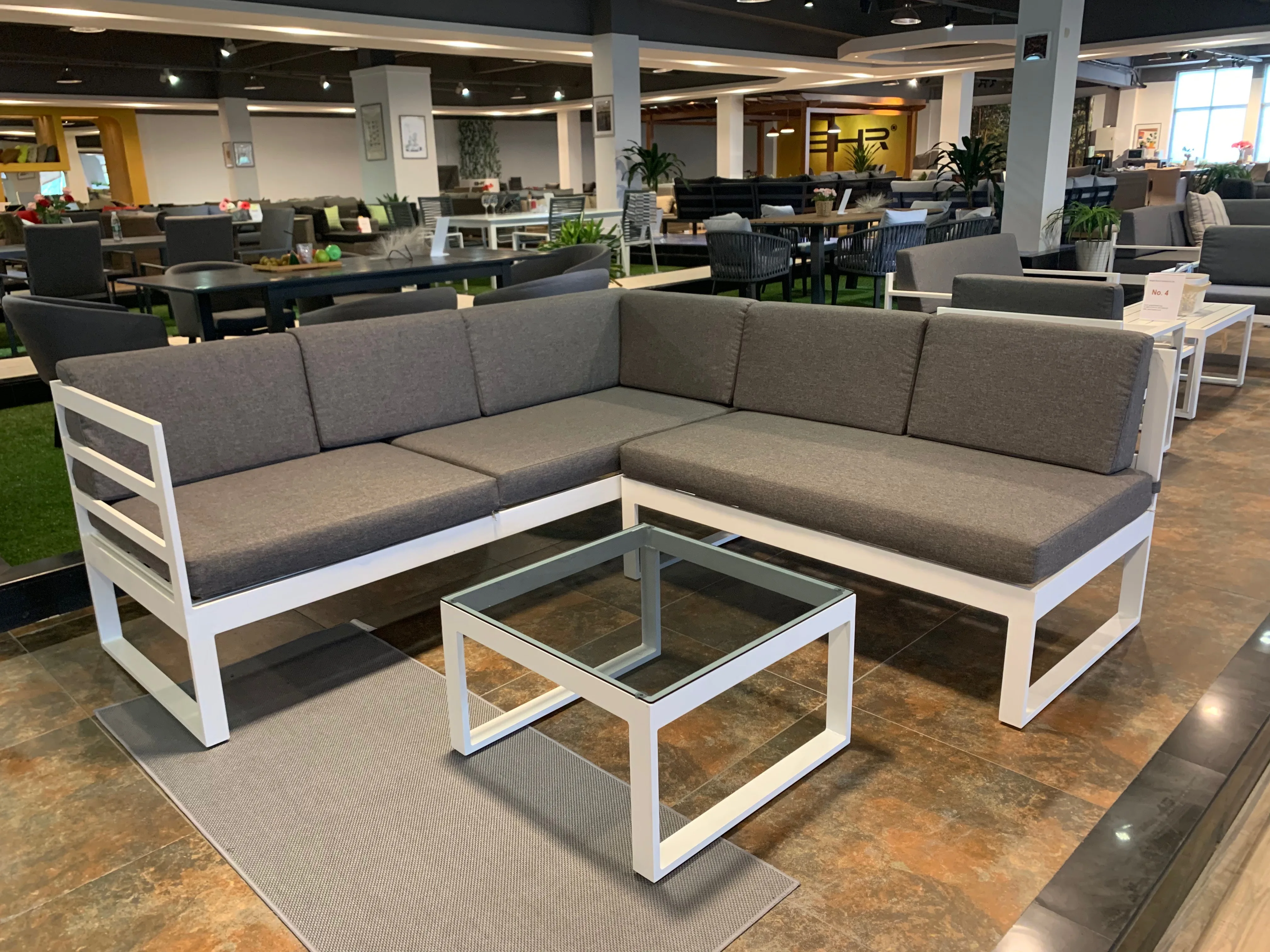 Factory Wholesale Aluminium Sofa Set Concise Style Outdoor Furniture Garden Sofa Alu. Sofa Set of 3