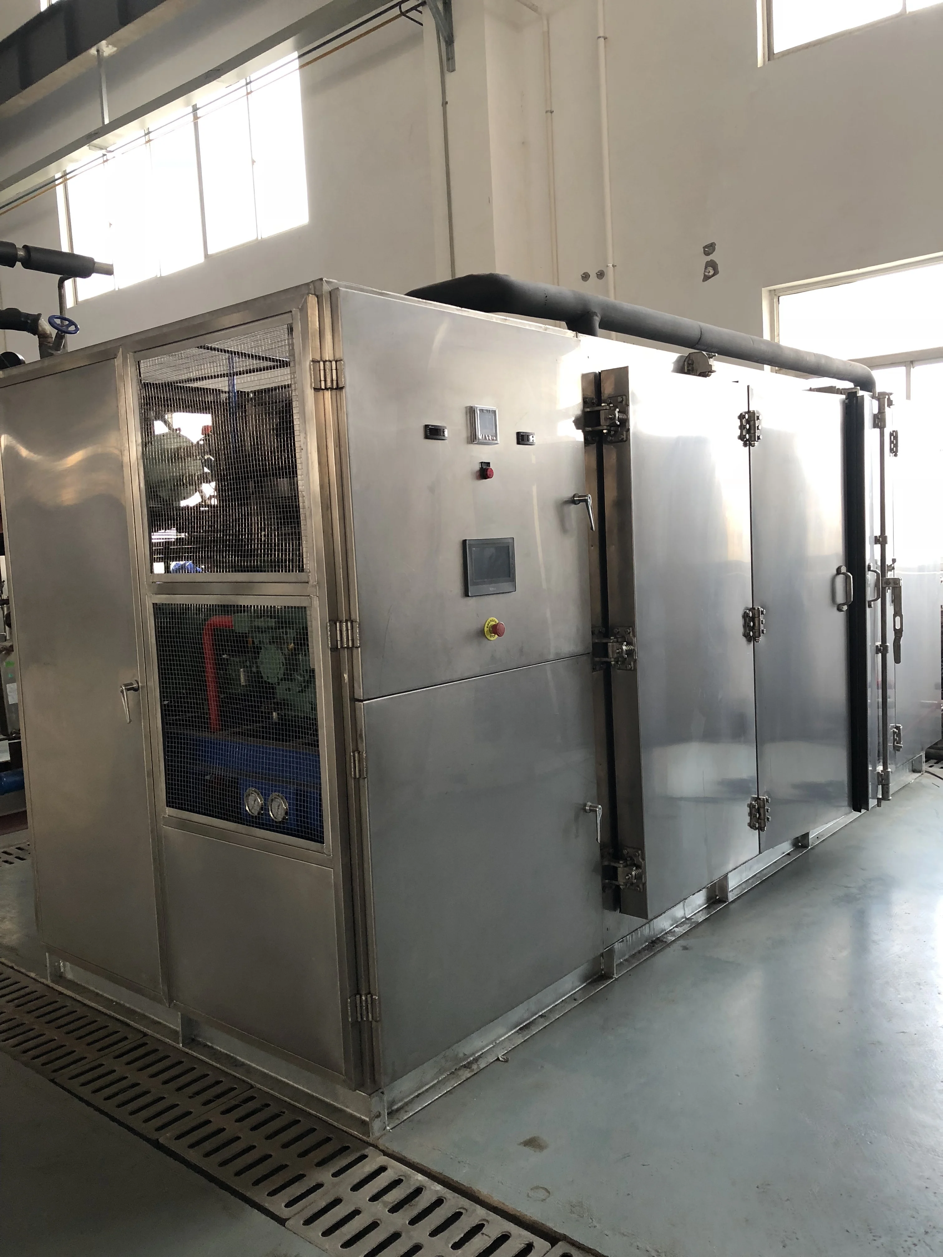 Небольшая морозильная камера Быстрая замораживание для блочной полуконтактной морозильной камеры