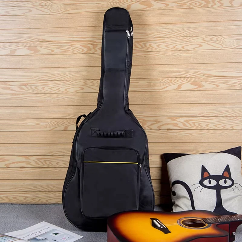 41Inch Guitar Bag Backpack Waterproof Bags Rip-stop Oxford Nylon Double Strap Padded Black Guitar Case Guitars Backpacks