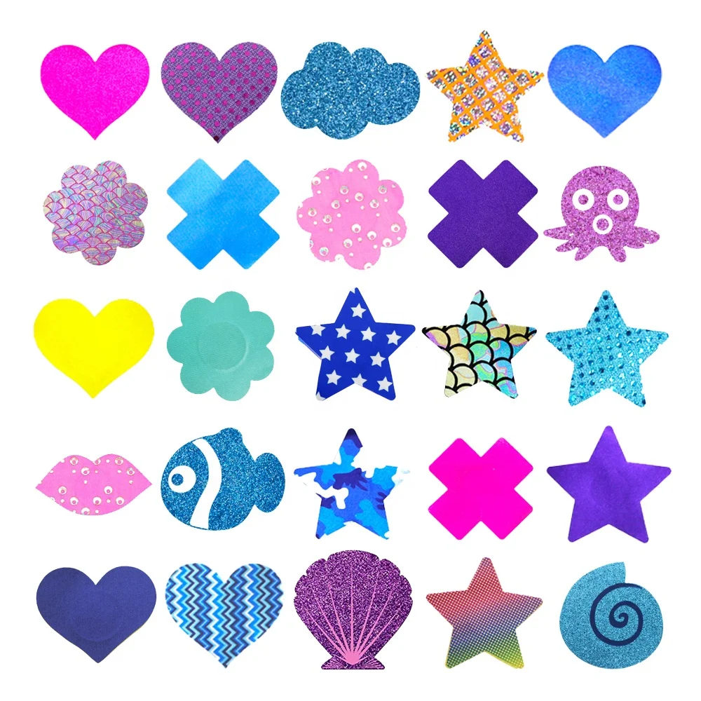 Wholesale Hot Sale Multiple Set Disposable Breast Pasties Stickers Sexy Adhesive Nipple Cover Pasties