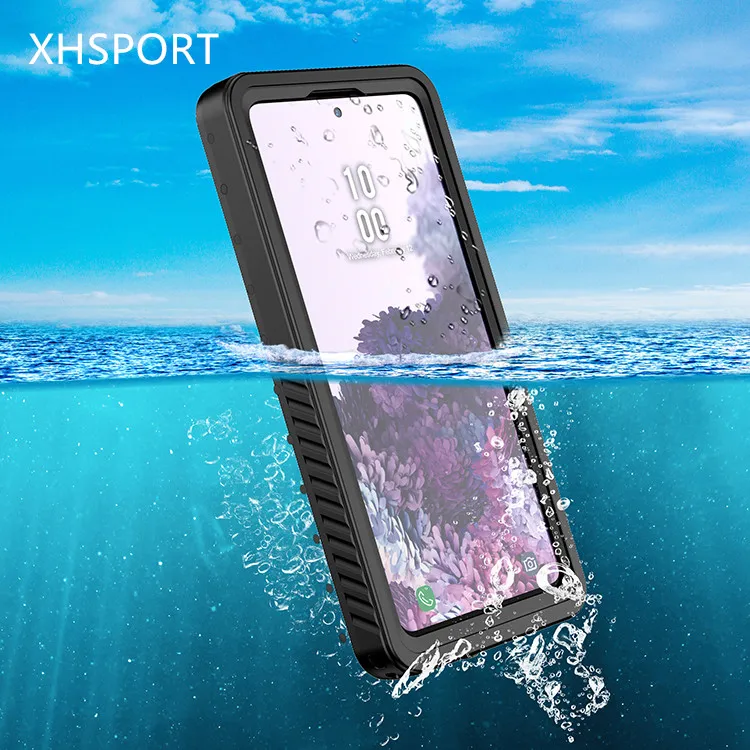 
Custom logo tpu pc phone back cover shockproof ip68 waterproof cell phone case for S20 FE S21 FE 