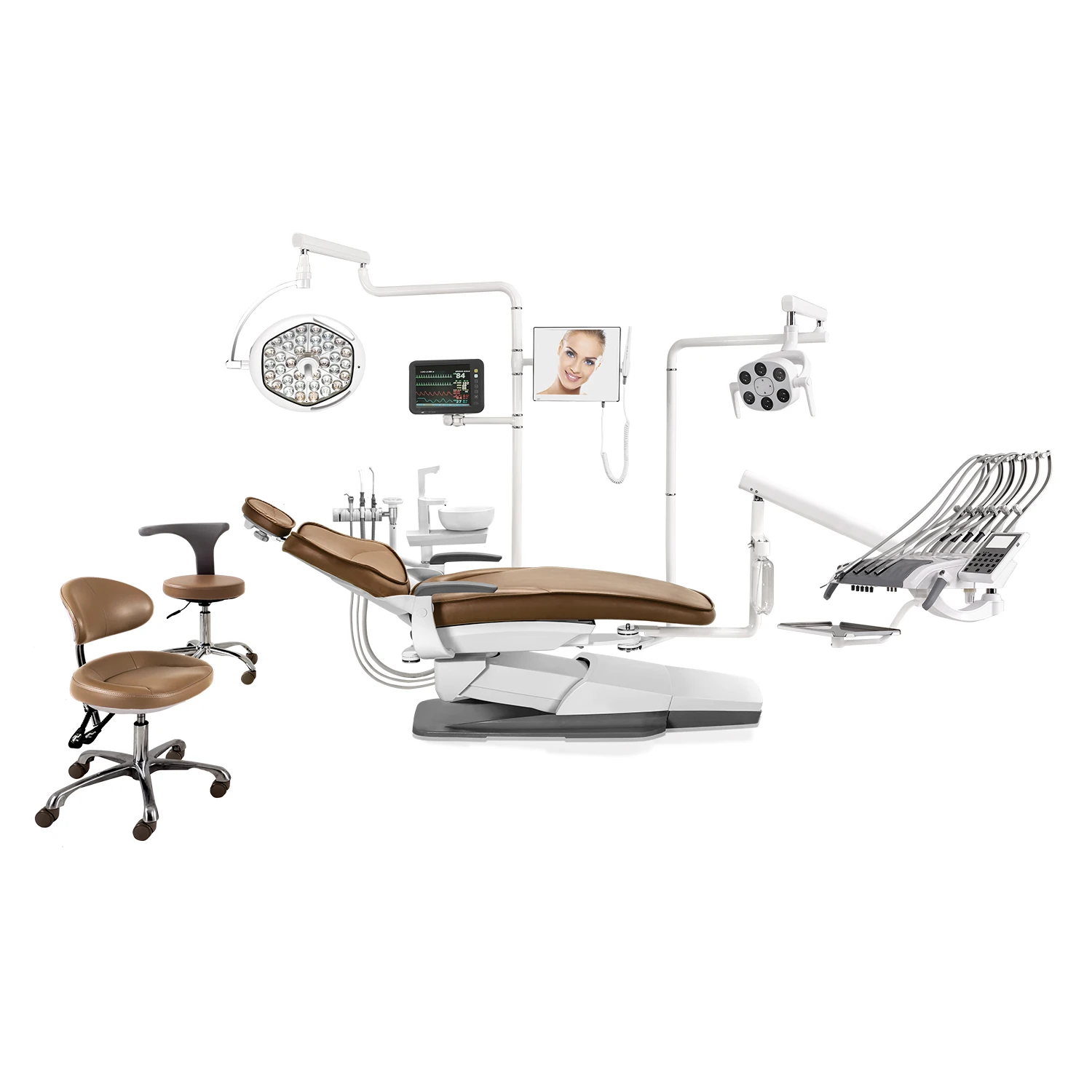 One-stop service Left handed American type dental chairs unit price fauteuil dentaire