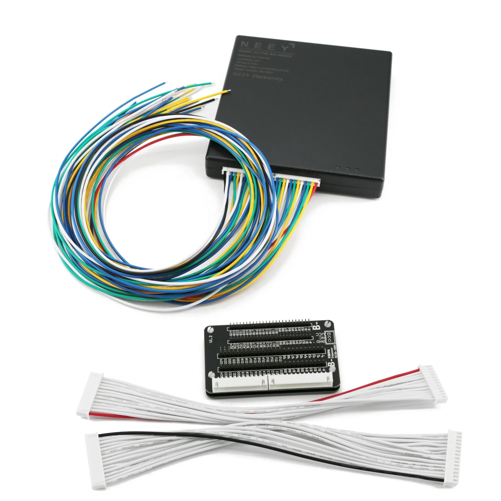 NEEY 4TH US EU Stock DDP 4A Smart Balancer 2~24S LFP Li-ion LTO Battery Pack Smart Active Balancer lifepo4 balancer W/Adapter