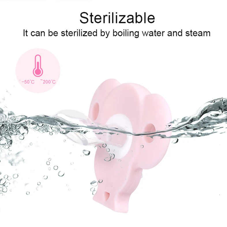 Flat Silicone Baby Nipple Soother Pacifier