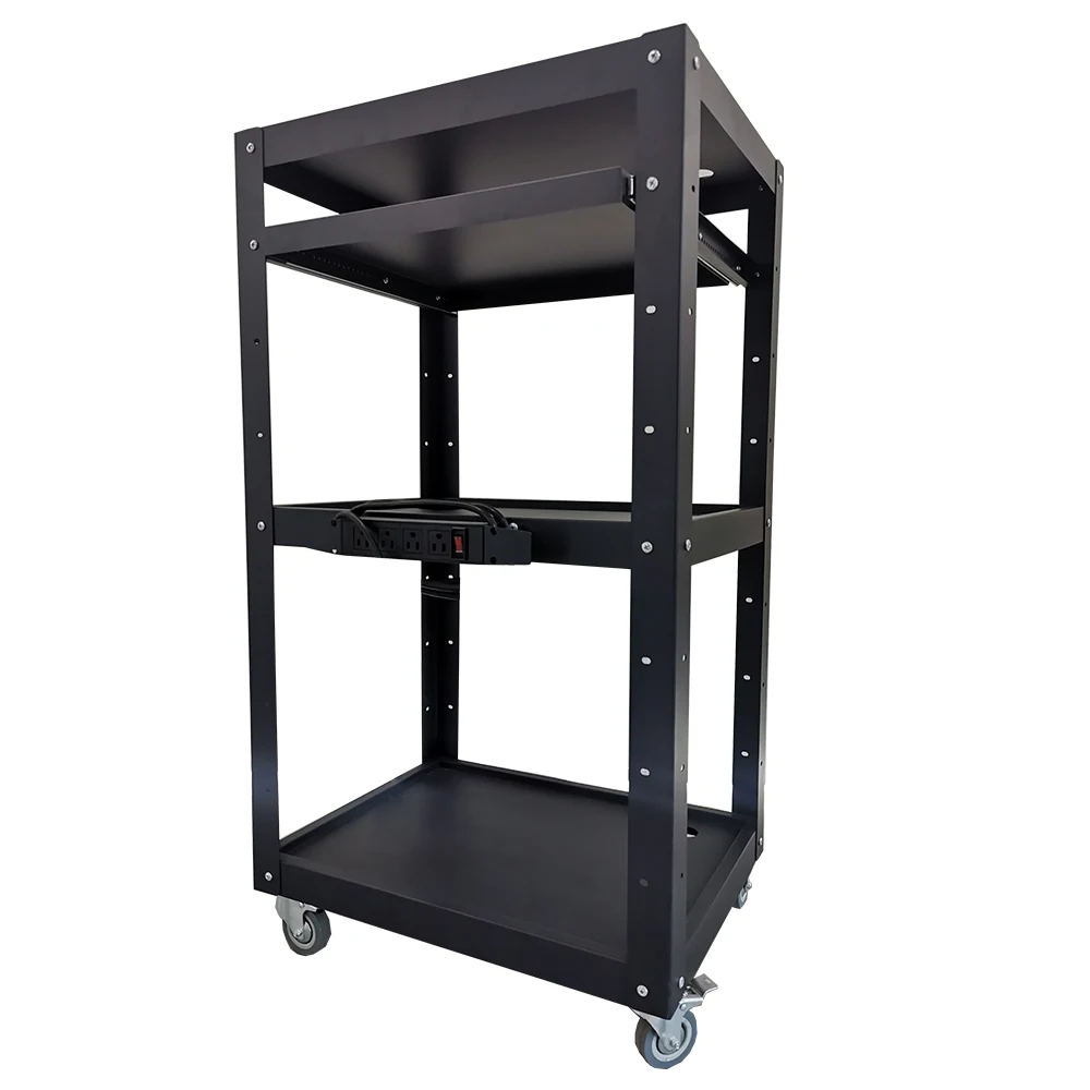 Metal Projector Cart For Laptop Charging