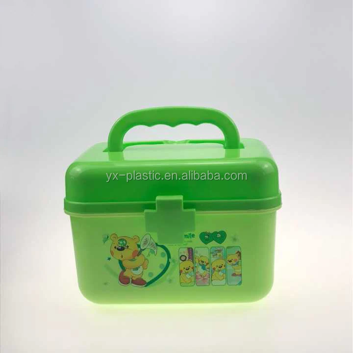 BPA free plastic lock lunch box with handle