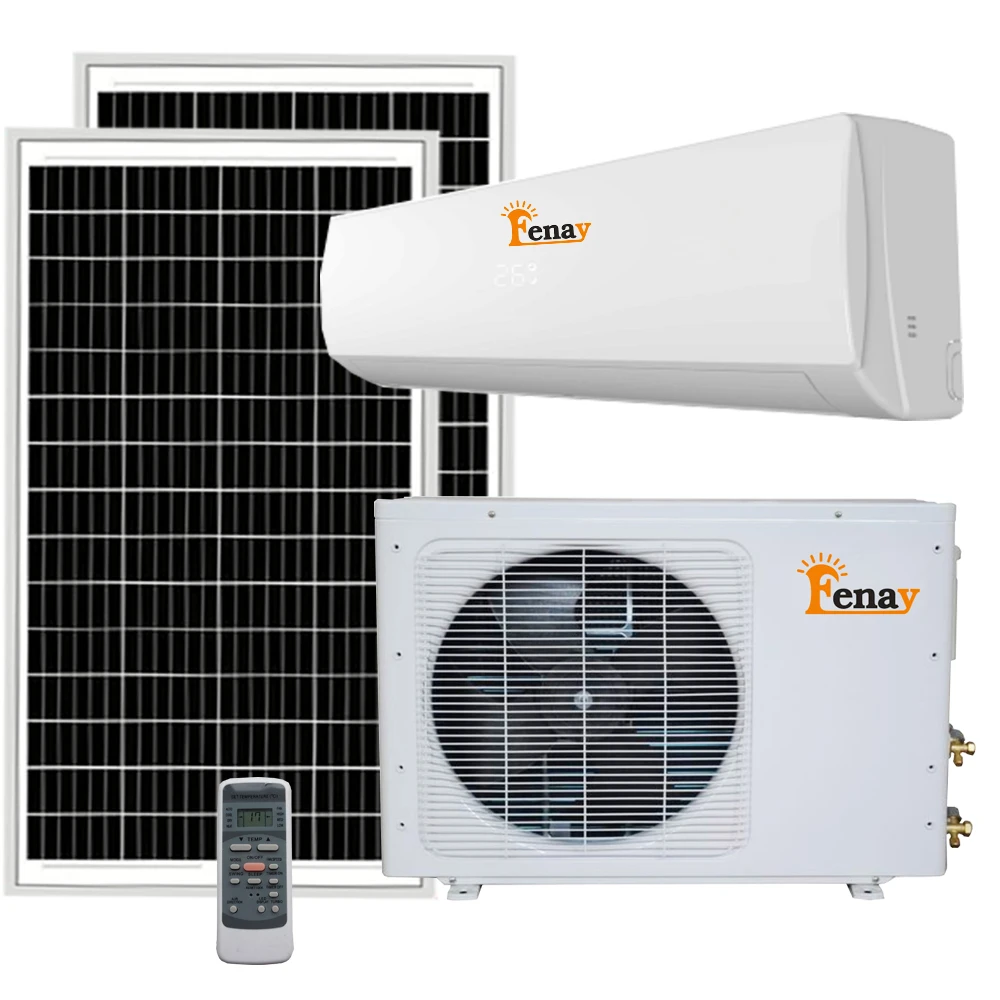 18000 Btu портативная уличная Солнечная Панель AC DC электрическая мощность 220 240v разделенный Кондиционер